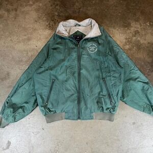 Vintage 90s Forest Service green bomber jacket size mens large